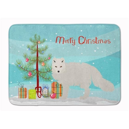 Carolines Treasures Carolines Treasures BB9244RUG White Arctic Fox Christmas Machine Washable Memory Foam Mat BB9244RUG